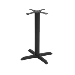 Table Base 22" x 22" Black 3" Column