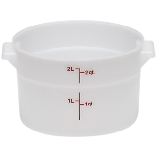 Container 2 Quart Round White