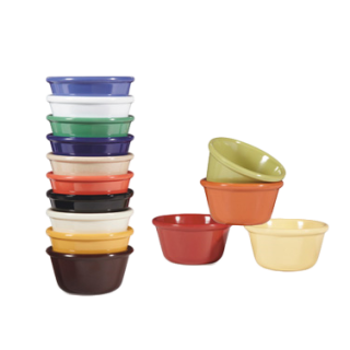 Ramekin 3 oz Plain Mixed Color