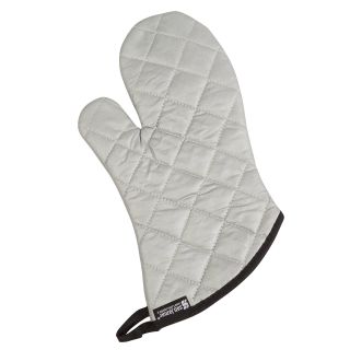 Oven Mitt 15" Silicone Silver