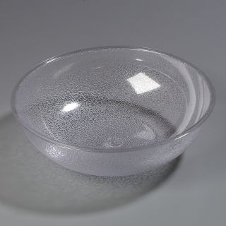 Bowl 12" Round Pebbled Clear