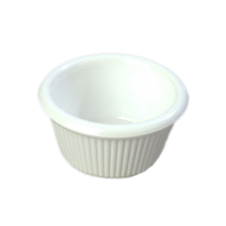 Ramekin 3 oz Fluted White