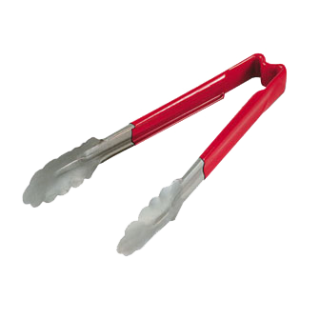 Tongs 9 1/2" Red Kool-Touch Handle