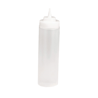Squeeze Bottle 24 oz Wide Mouth Clear