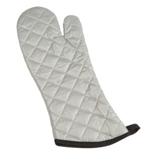 Oven Mitt 17" Silicone Silver