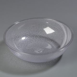 Bowl 10" Round Pebbled Clear
