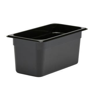 Food Pan Third Size 6" Deep Black