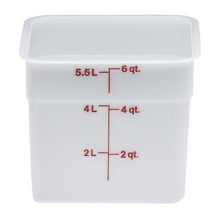 Container 6 Quart Square White
