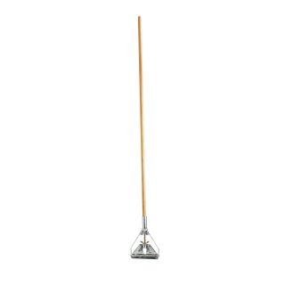 Mop Handle 60" Wood, Steel Head