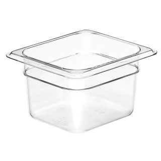 Food Pan Sixth Size 4" Deep Clear