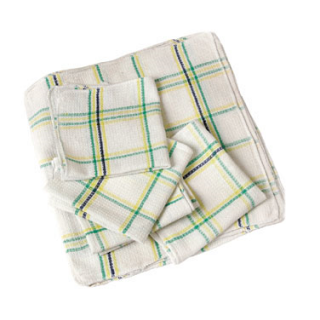 Dish Cloth 13" x 15" Waffle Weave White