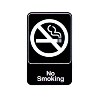 Sign 6" x 9" No Smoking