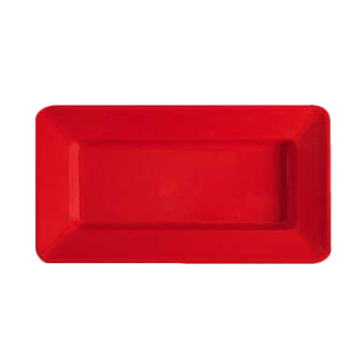 Platter 15" x 8" Red Sensation Plastic