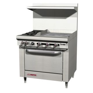 Range 36" 2 Burner 24" Griddle