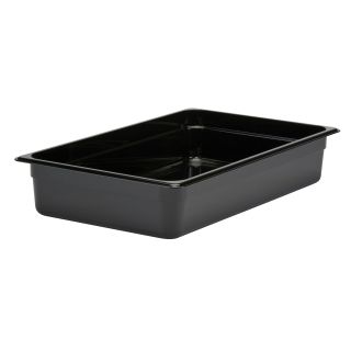 Food Pan Full Size 4" Deep Black