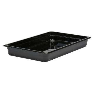 Food Pan Full Size 2 1/2" Deep Black