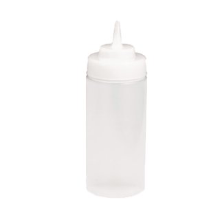 Squeeze Bottle 16 oz Wide Mouth Clear