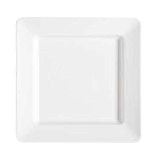Plate 12" x 12" Square White