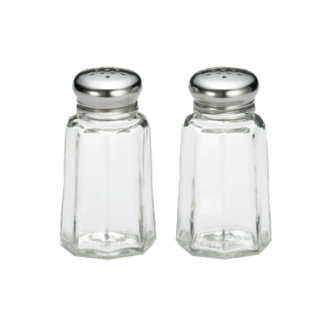 Salt & Pepper Shaker 1 oz Panel Glass