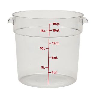 Container 18 Quart Round Clear