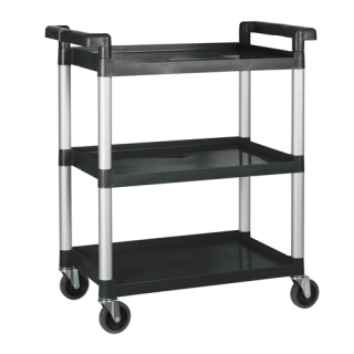 Cart 3 Shelf 32" x 37" Black