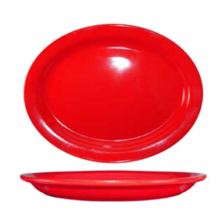 Cancun Platter 11 1/2" x 9 1/4" Crimson