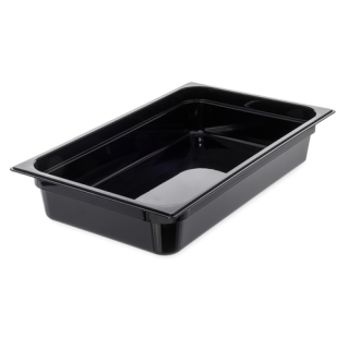Food Pan Full Size 4" Deep Black