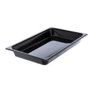 Food Pan Full Size 2-1/2" Deep Black