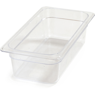 Food Pan Third Size 4" Deep Clear