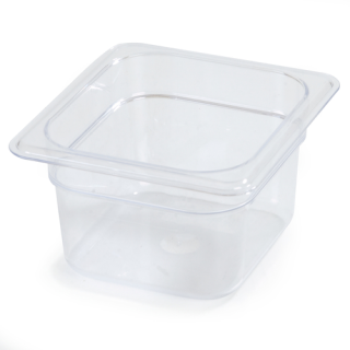 Food Pan Sixth Size 4" Deep Clear