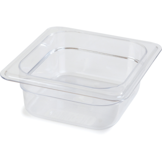 Food Pan Sixth Size 2-1/2" Deep Clear
