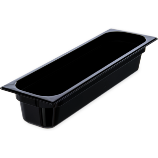 Food Pan Half Long Size 4" Deep Black