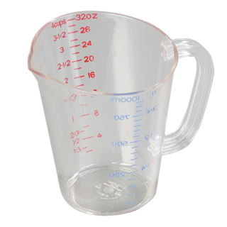 Measuring Cup 1 Qt Clear Poly