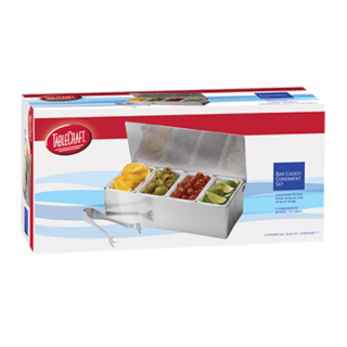 Condiment Holder with (4) 1 Pint Inserts